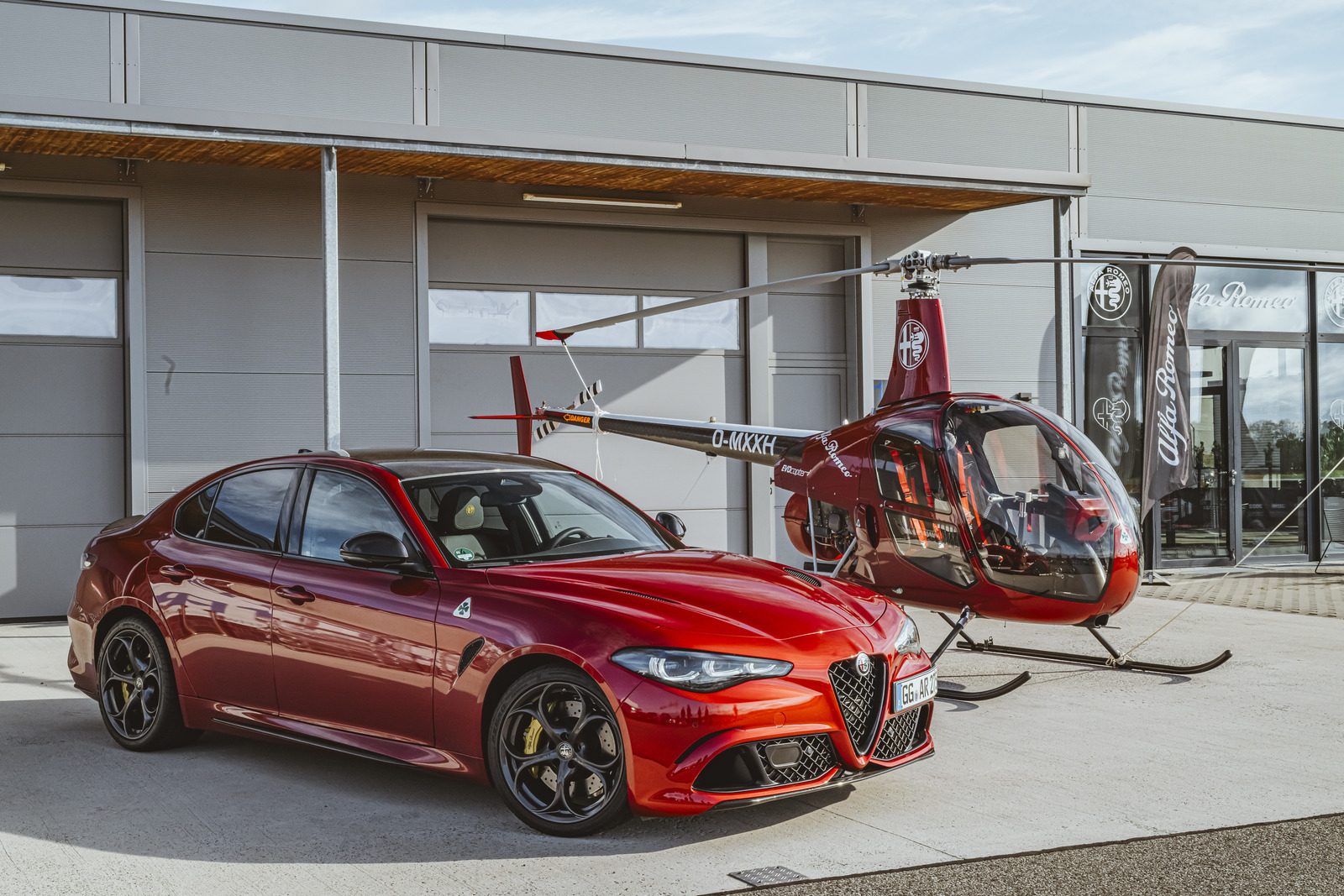 Insolite : Evocopter dévoile le « Quadrifoglio Helikopter », un engin volant aux couleurs d&rsquo;Alfa Romeo