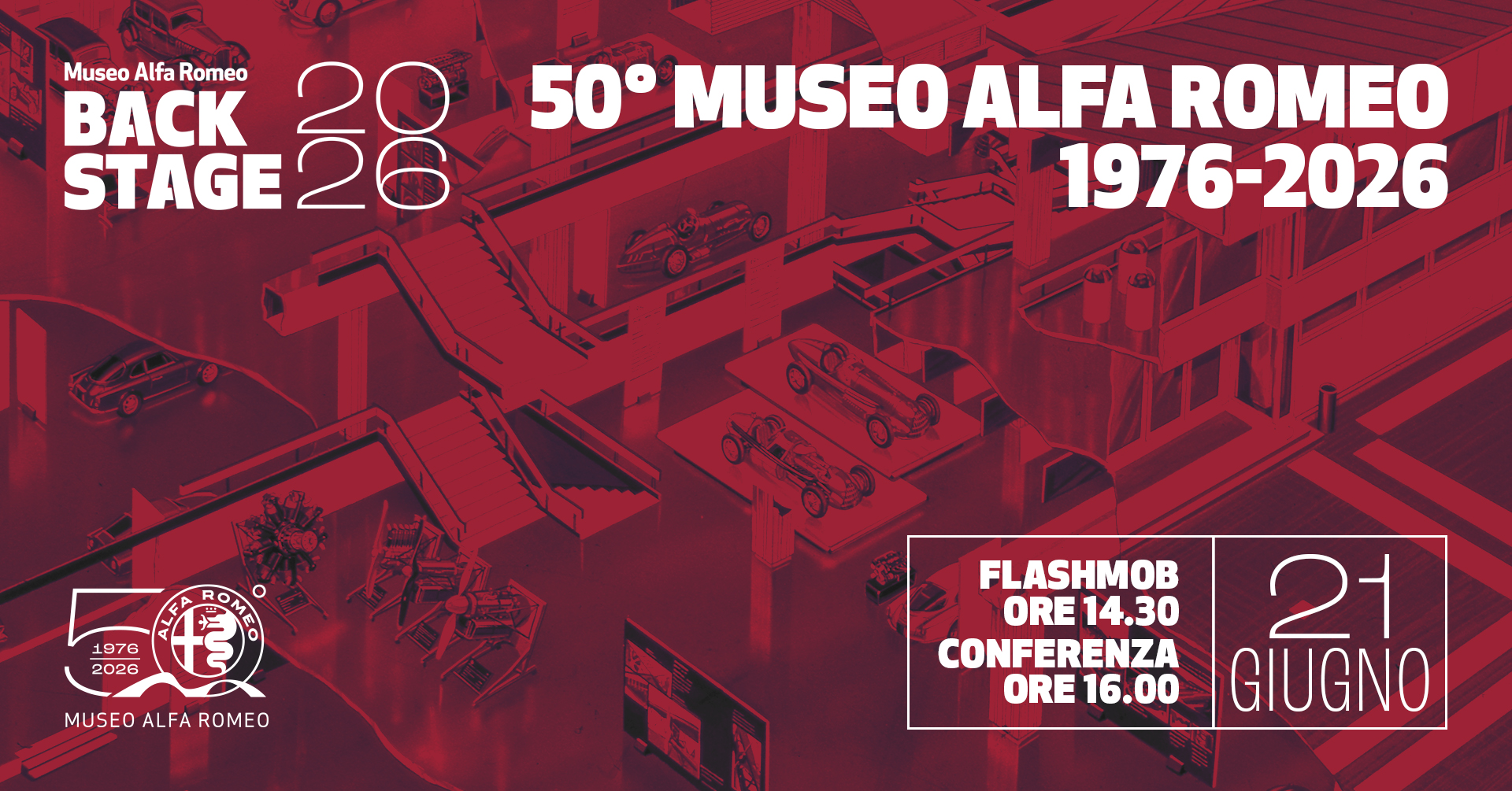 2026 : année du 50e anniversaire du musée Alfa Romeo
