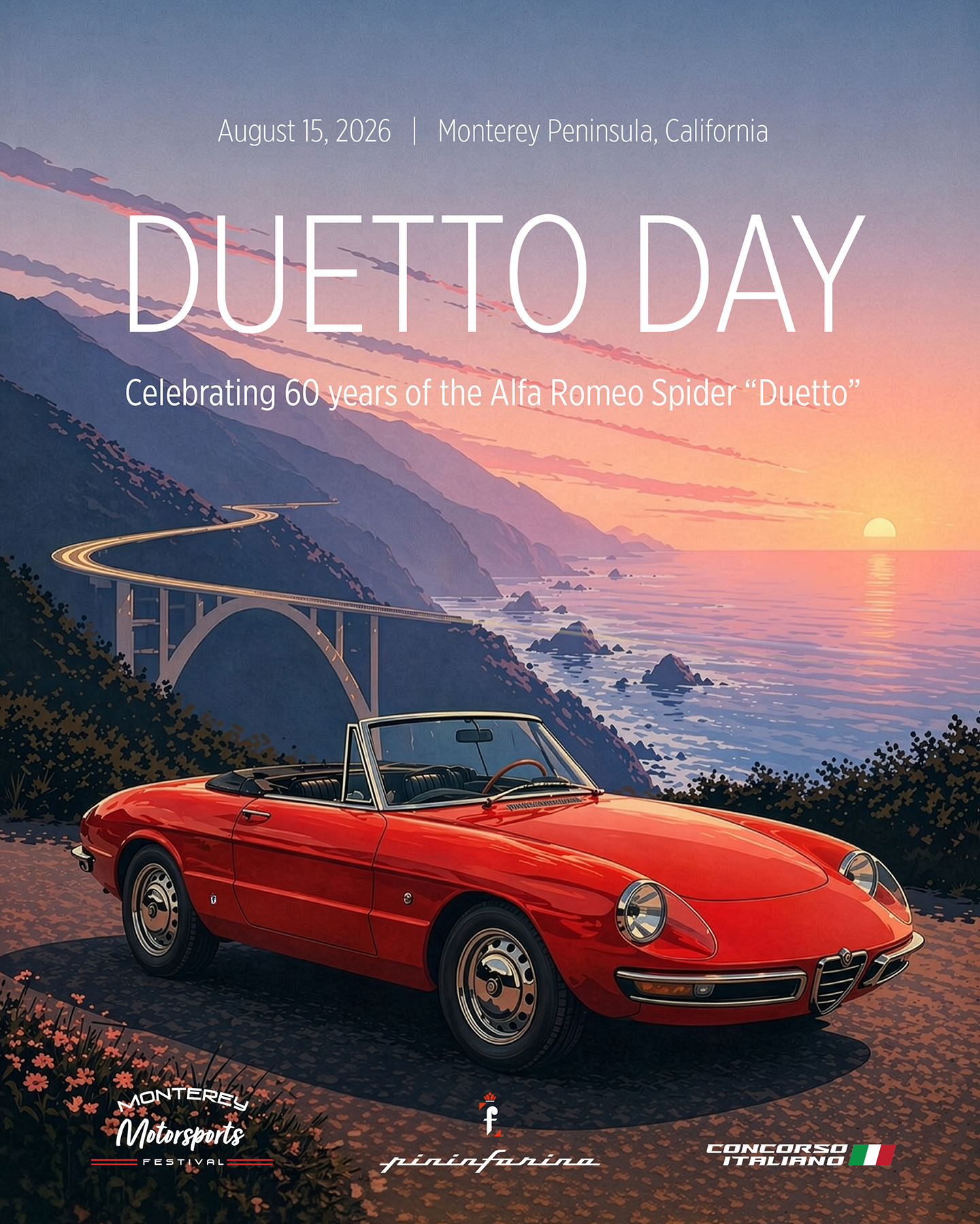 Duetto Day : Monterey 2026 célèbre les 60 ans de l’icône Alfa Romeo