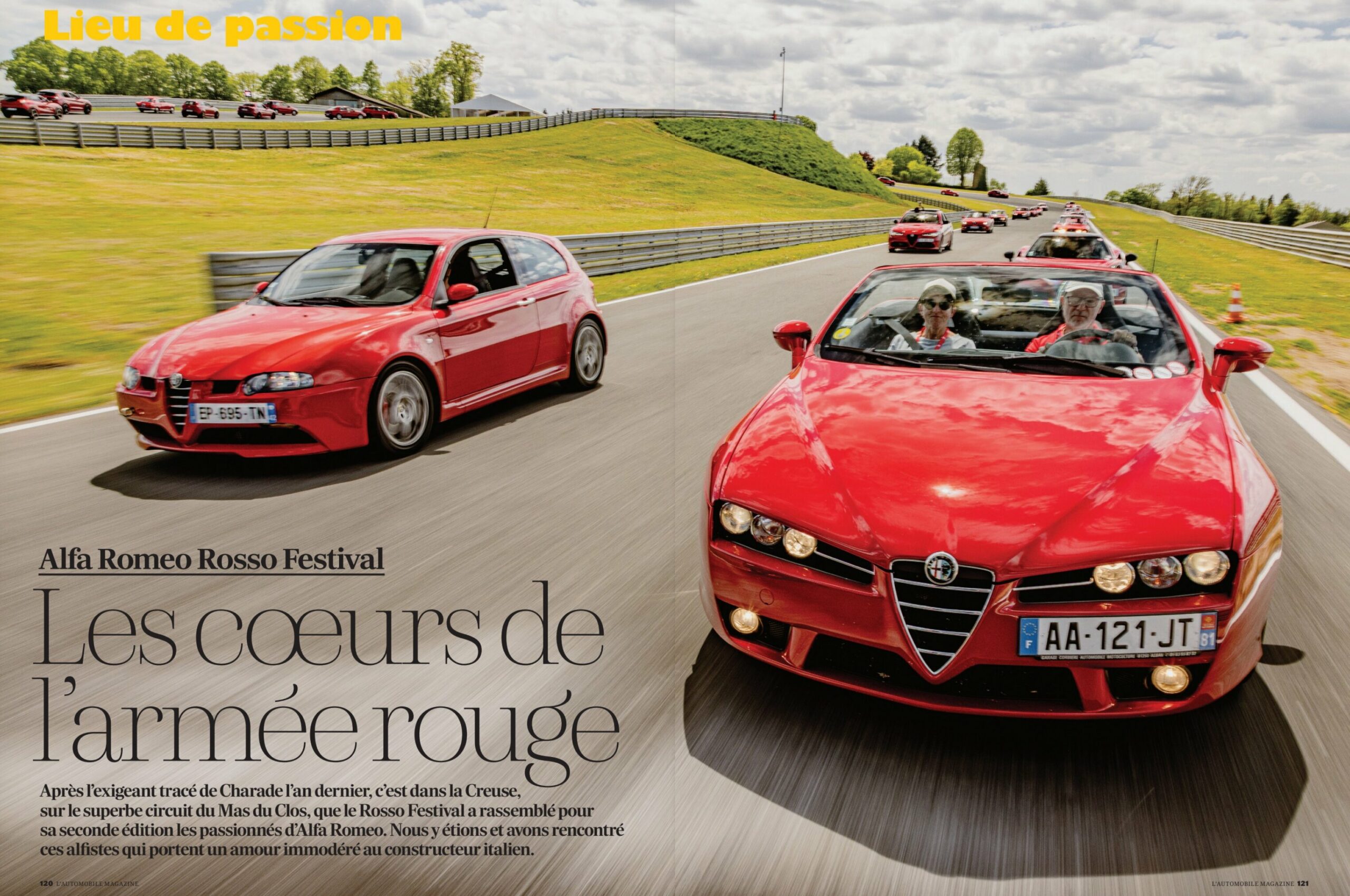 Revue de presse : Alfa Romeo s&rsquo;offre 10 pages d&rsquo;amour fou dans L’Automobile Magazine pour le Rosso Festival